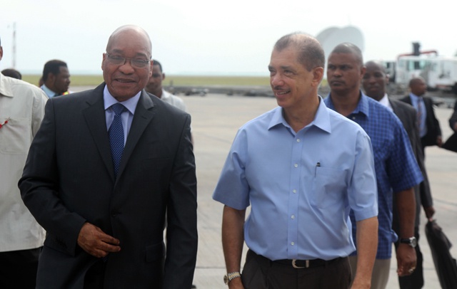 Seychelles President congratulates Jacob Zuma on re-election