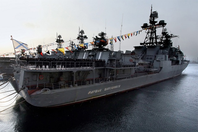 “Marshall Shaposhnikov” returns to Seychelles, leading a group of Russian naval ships to the islands