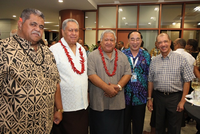 Le président, des Seychelles profite de la conférence des PEID à Samoa pour defendre le concept de l'économie bleue, et des îles vanille