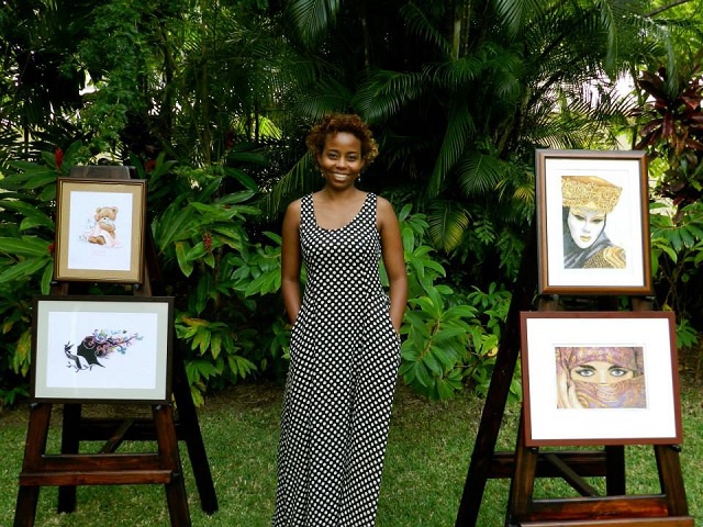 Young and dedicated – Seychelles' new artist brings cross-stitch to life in dazzling exhibition