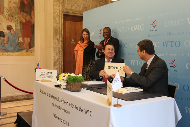 Seychelles accepted as a member of the World Trade Organisation