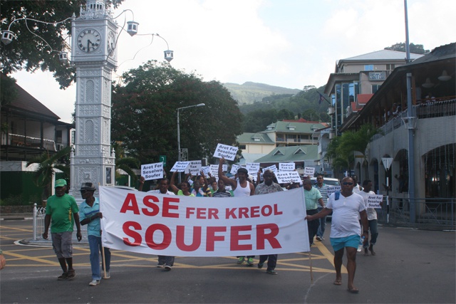 Seychelles National Party holds protest march against rising cost of living