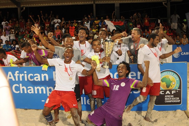 Madagascar crowned African beach soccer champion - CAF 2015 championship in Seychelles dubbed a sucess