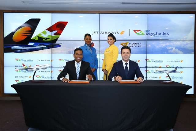 Air Seychelles étend ses partages de code en Inde grâce à Jet Airways.
