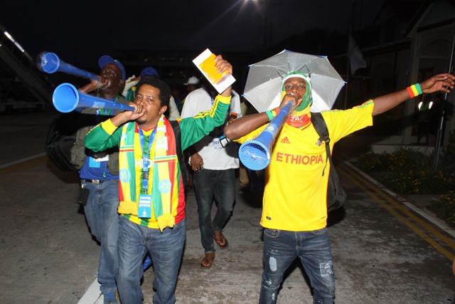 400 supporteurs de L’Éthiopie derrière leur équipe pour les qualifications de la CAN 2017 aux Seychelles