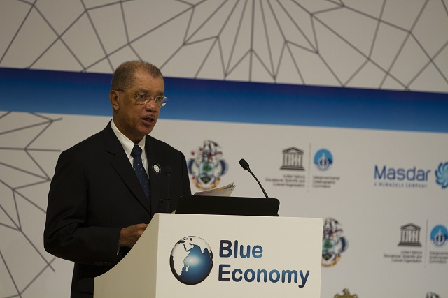 'No man an island,' Seychellois president tells Blue Economy summit