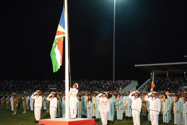 3 flags have flown over independent Seychelles. How did they look?