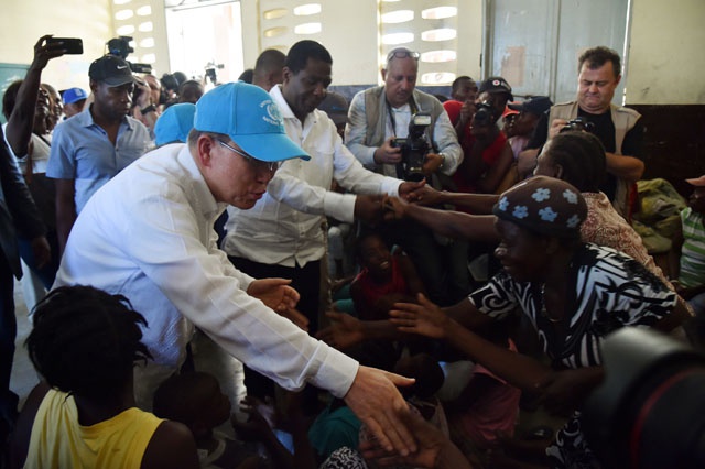 UN chief urges against aid 'fatigue' in hurricane-hit Haiti