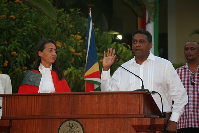 Seychelles' new President: Danny Faure sworn in to office, calls for unity