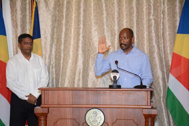 Seychelles’ new Vice President Meriton sworn in to office, says there’s work to be done