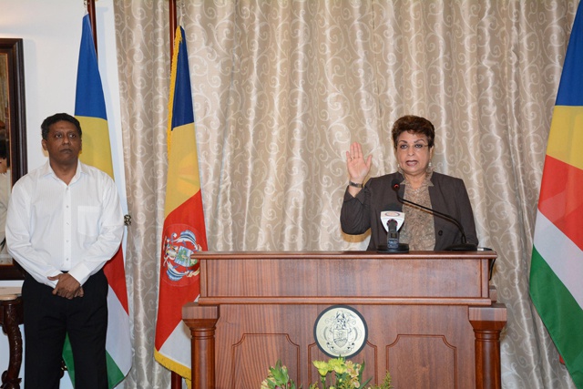 Seychelles gets first woman designated minister: Macsuzy Mondon sworn in