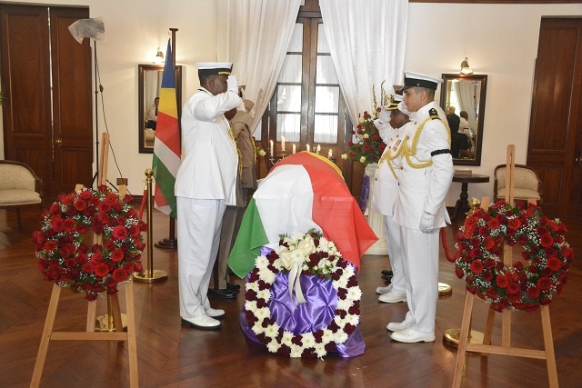 Seychelles’ first president, James Mancham, laid to rest at State House cemetery