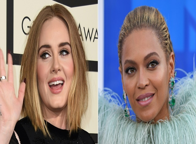 Beyonce vs. Adele at music's biggest night