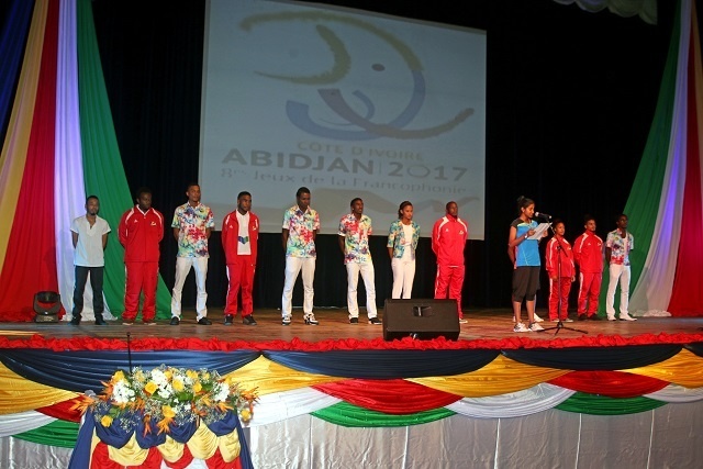 La délégation Seychelloise part pour les Jeux de la Francophonie en Côte d’Ivoire.