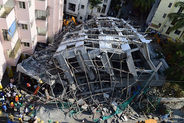 Inde : effondrement d'un immeuble à Bombay, le bilan passe à 17 morts