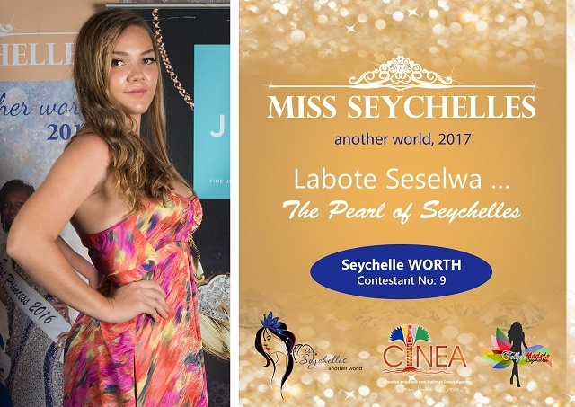A Miss Seychelles contestant whose name already represents the country: Seychelle Islana Worth