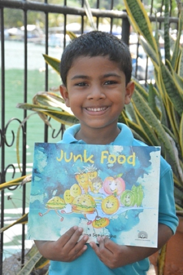 4-year-old in Seychelles author of book warning of dangers of junk food
