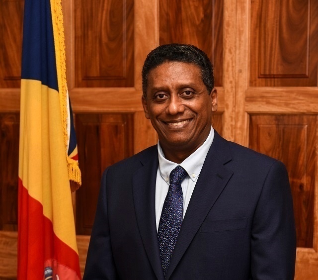 Le président des Seychelles, Danny Faure, au Sommet des chefs de gouvernement des Etats membres du Commonwealth