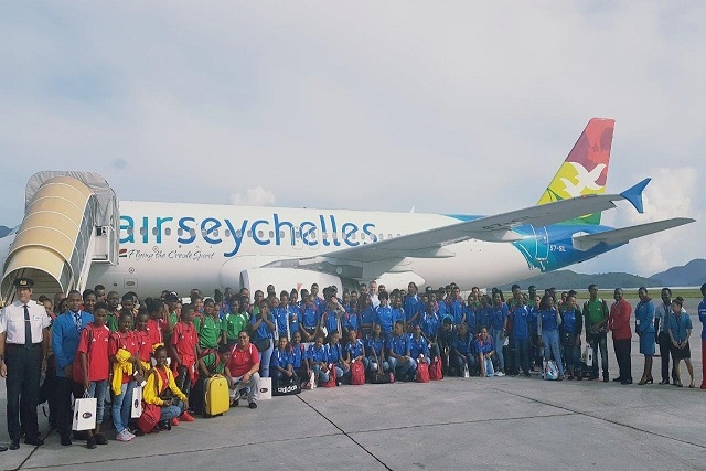 Air Seychelles charter transports Seychellois athletes to Djibouti for CJSOI games