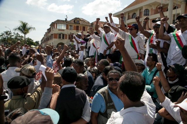 Madagascans return to protest after clashes