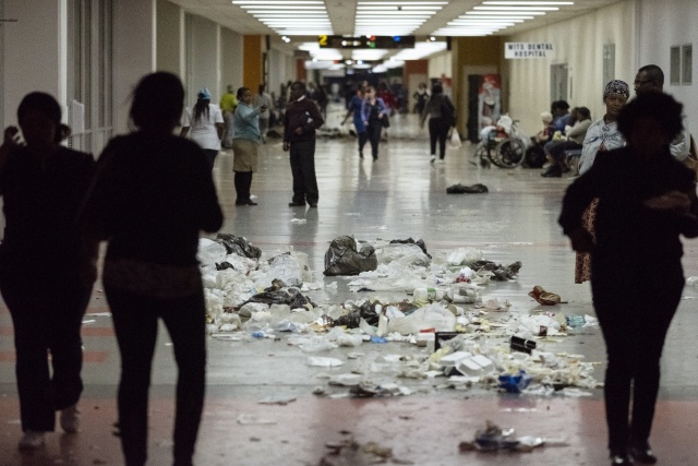 Protests paralyse top Johannesburg hospital