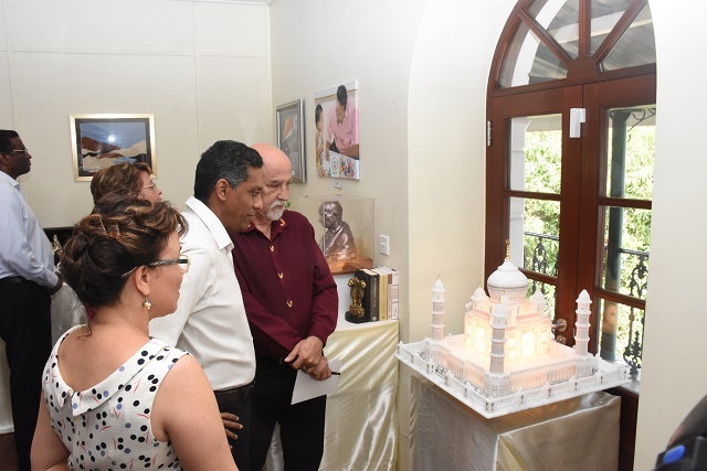 Marking 2 years in office, Seychelles' president exhibits 160 gifts given to his office