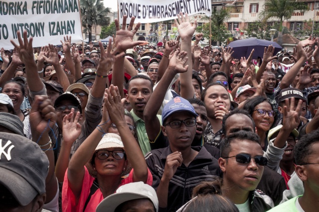 Opposition protests over Madagascar vote result