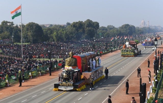 Camels, stunts and military might as India marks Republic Day