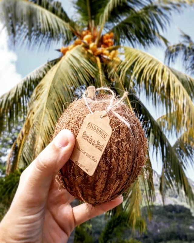 Rum in a coconut? Seychellois entrepreneur sells two island staples together