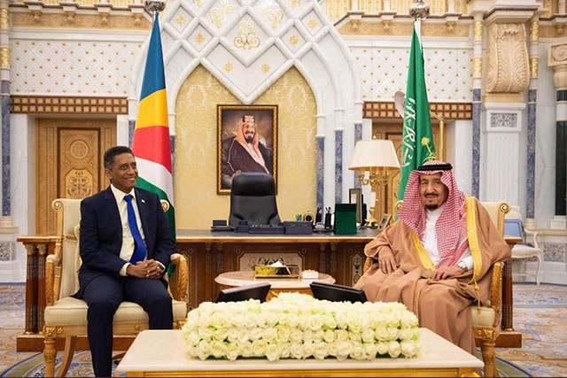 Le président des Seychelles Danny Faure est en Arabie Saoudite.