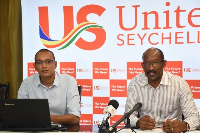 President Danny Faure tells his United Seychelles political party he will run in 2020