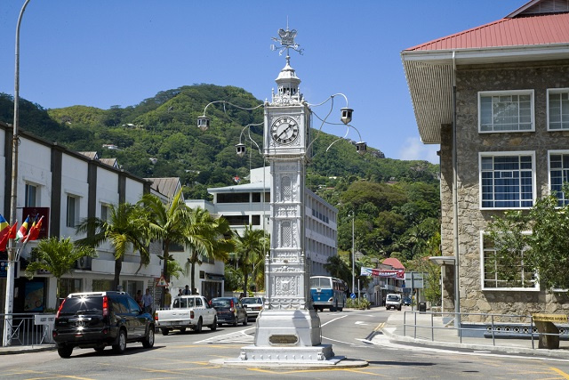 Seychelles' landmark clock tower is keeping time again after repair job