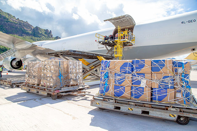 The UAE Government donates 11 tonnes of medical supplies to the Seychelles government to help towards the fight against the COVID-19 pandemic.