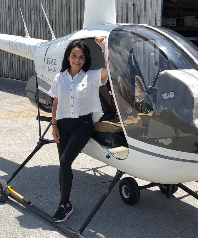 Seychelles' first female commercial helicopter pilot looking forward to flying tropical skies