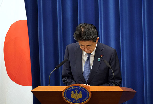 Japan PM Abe announces he will resign over health problems