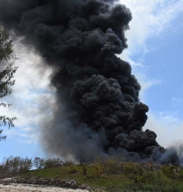 Landfill fire's toxic fumes force the closure of 8 schools and industrial estate on Seychelles' main island