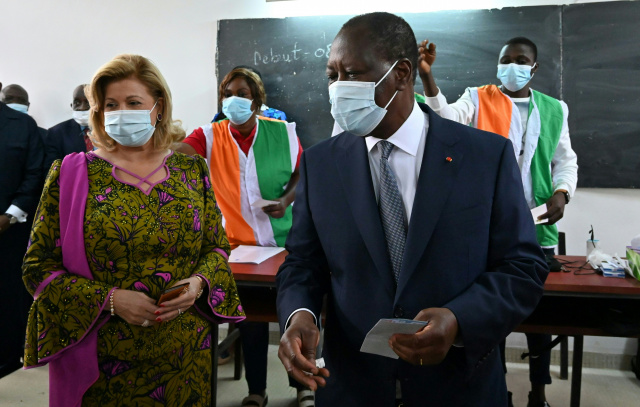 Ivory Coast president reelected to contested third term