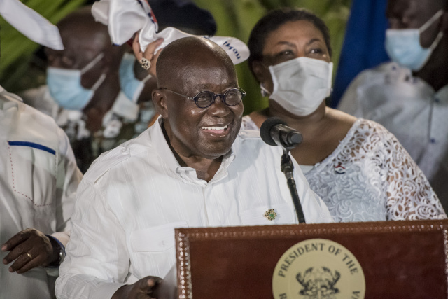 Ghana president narrowly re-elected as opposition rejects results