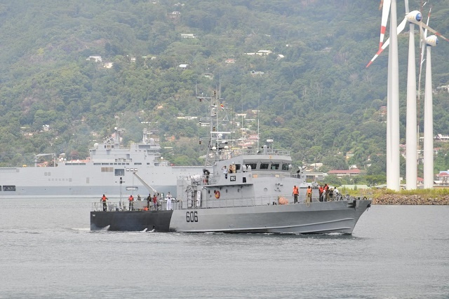 Seychelles expects to receive new, fast patrol boat from Indian gov't next month
