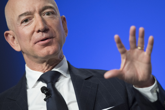 World's richest man Jeff Bezos blasts into space