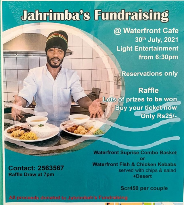 Waterfront Cafe organises fund-raiser for Seychellois artist Jahrimba