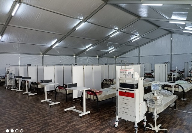 60-bed field hospital from Qatar opens; a back-up facility for COVID cases