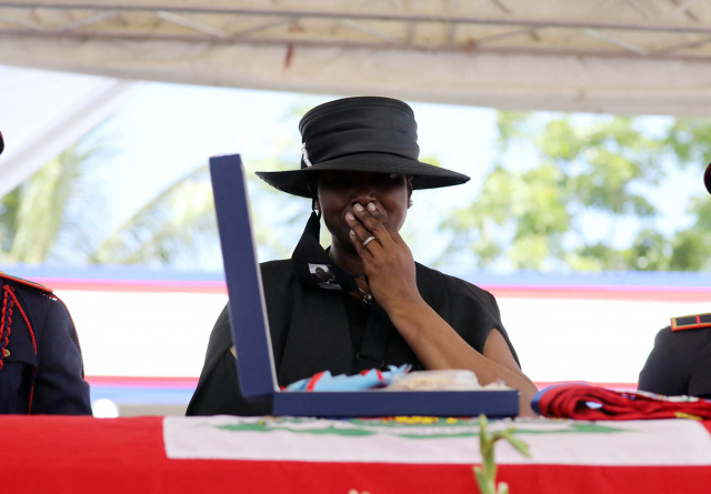Widow of slain Haitian president gives testimony