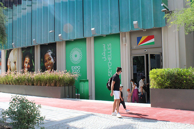 Le pavillon des Seychelles à l’honneur ce jeudi à l’Expo 2020 de Dubaï.