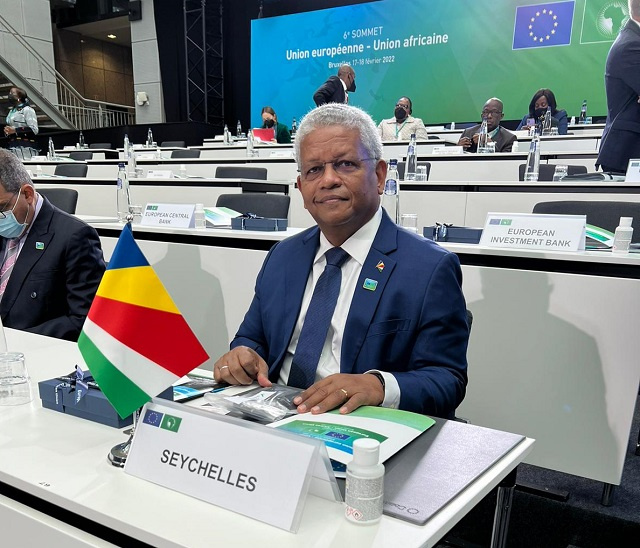 Seychelles’ President calls for decisive actions against climate change at EU-AU summit