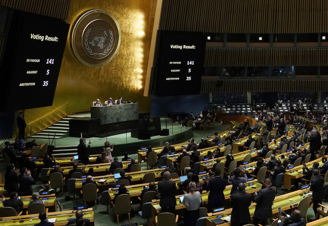 UN General Assembly demands Russia withdraw from Ukraine