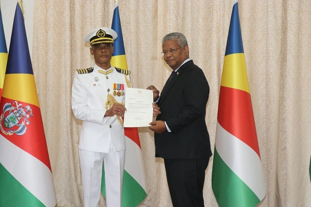 Le colonel Jean Attala nommé chef d'état-major des forces de défense des Seychelles