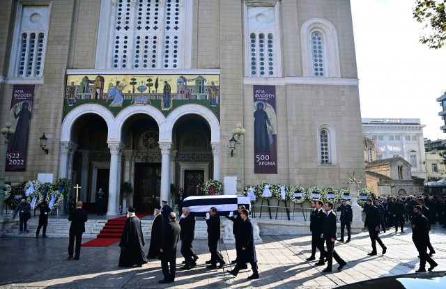 Greece's last king Constantine laid to rest at former royal cemetery