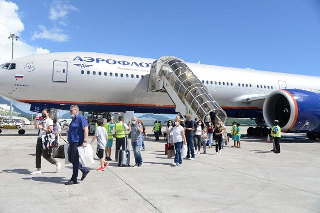 Les passagers d'un vol Aeroflot évacués après une fausse alerte à la bombe aux Seychelles.
