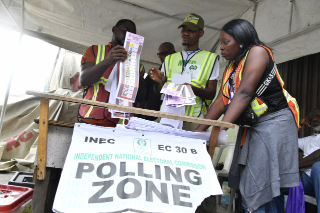 Results stream in after tense local elections in Nigeria